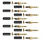 3.5mm Jack Stereo Male Connector DIY Headphone Plug, Pack of 10