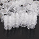 100x Clear Plastic Commemorative Coin Capsules Coin Holders Collect Supplies