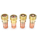 49Pcs tig welding torch stubby gas lens glass cup kit for wp-17/18/26 S6 Pg