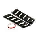 2PCS Universal Black Vent Window Louvers Air Cooling Panel Trim Set For Car H Gw