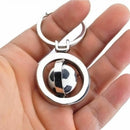 Sports Rotating Football Soccer Keychain Keyring Chain Ring Key AU K9P4.