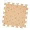 9 Pieces Interlocking Foam Mat Floor Tiles Kids Play Mats Peach Flower