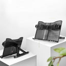 Translucent Black Bookshelf Adjustable Portable Music Reading and Multi-Fun