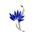 Rhinestone Flower Brooches Badges Backpack Clothing Pins Jewelry (Style 3) A