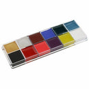 12 Color Face Art Body Painting Makeup Palette For Party Halloween Fancy Dr L4E6