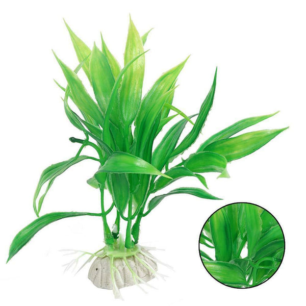 Water Grass Green Plant Ornament For Fish Tank Artificial Plastic Aquarium Plant