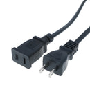 1Pc US outlet saver power extension cord cable 2 prong 2 export 50cm JR BX
