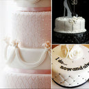 DIY Cake Fondant Impression Mat Cake Border Decorating Tools Grid Pattern