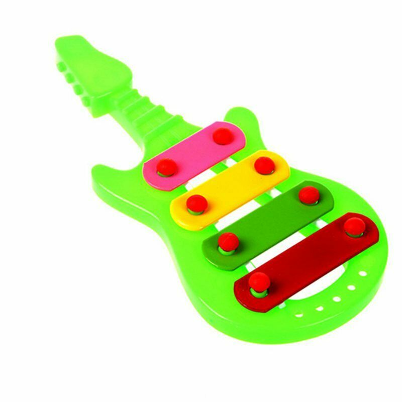 Kid 4-Note Guitar knock piano Musical Toys Serinette X6W9