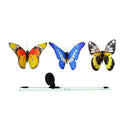 3 Pack Solar Stake Multi Color Changing LED Lights Butterflies Fiber Optic A8B5
