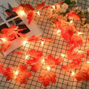 LED Maple Leaf Shape Lamp String Halloween Xmas Thanksgiving Day Home Decor