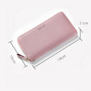 Wrist Band Women Long Clutch Wallet Large Capacity Wallets Female Purse Lad