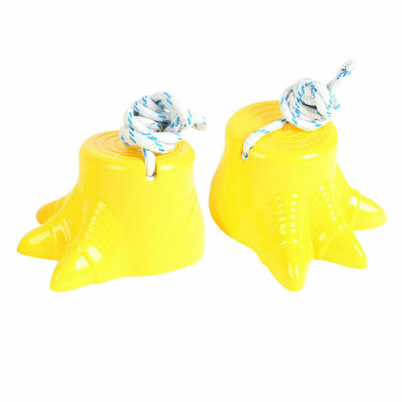 1Pc Feet Children Adjustable Stilts Dinosaur Foot Game Pot Set B3Q7