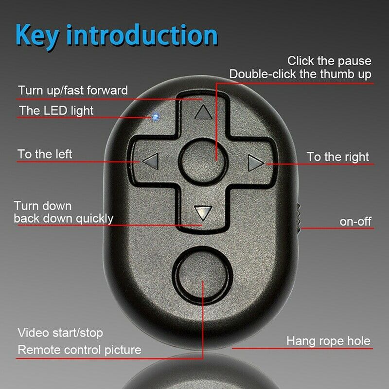 New Wireless Bluetooth Remote Control Button Stick Selfie Shutter Self-Time O5L1