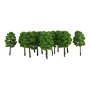 100Pcs Plastic Green Mini Trees Railways Park Street Scenery 1/50 O Gauge