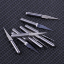 10pcs 10 Degree 0.1mm Tungsten Steel V-Shape PCB Engraving Bit CNC Router Tools