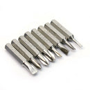 8 In 1 Portable Alloy Screw Driver Pen Set Slotted Phillips Bits Repair-Tools