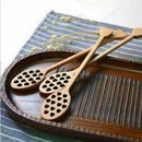 1pc Wood Wooden Heart Honey Dripper Dipper Drizzler S Pot Stir Honney Z8R3 S3A1