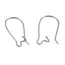 100pcs Kidney Earring Hooks Jewelry Making Finding Brass Ear Wires 25x11mm