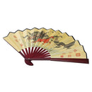 Eight Horses Chinese Idiom Pattern Bamboo Ribs Man Summer Folding Cooling F C8I1