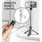 Selfie Stick, All in 1 Portable Selfie Stick Tripod with Bluetooth Remote, for