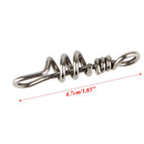 10pcs Soft Lure Baits Worms Hook Pin Spring Fixed Lock Fishing Screw Needle New