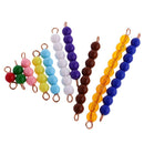 Montessori Kindergarten Teaching Aid - 1-10 Beads Bar Number Counting Toys