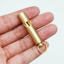 Loudest Brass Whistle Emergency Whistle Outdoor Survive With Key-Chain X6K3