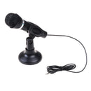 Black condenser sound microphone with stand for pc laptop  Z