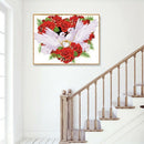 5D Diy Diamond Embroidery White Pigeons Full Square Diamond Painting Cross