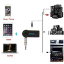 Car Interior 3.5mm Plug Audio Stereo Wireless Bluetooth Receiver Adapter A