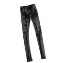 1:6 Scale Black PU Leather Pants Female Trousers Clothes for 12inch Action