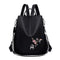 Oxford Women Backpack Casual School Bag Travel Anti-theft Knapsack (Pink)