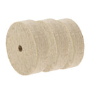 3Pcs Nylon Fiber Polishing Wheel for Bench Grinder Metal Dust Remove, 75mm,