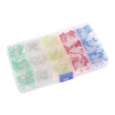 750Pcs 3mm Assorted Clear LED Kit Super Bright Light Emitting Diodes 5Colors