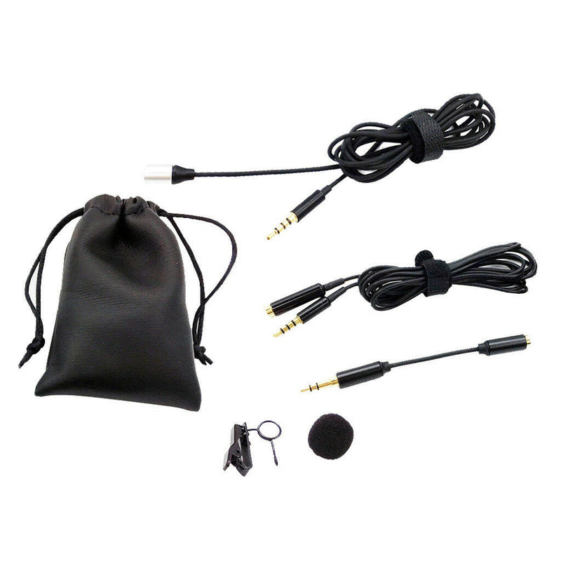 Portable Mini Lapel Lavalier Clip-On Microphone for Speech Lecture Class