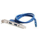 USB3.0 Back Panel Expansion Bracket To 20-Pin Header Motherboard Cable