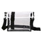 Transparent PVC Shoulder Messenger Bag Unisex Casual Crossbody Bags (White)