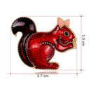 Cartoon Squirrel Enamel Brooch Pin Banquet Weddings Brooch Gifts Lady Jewelry TE