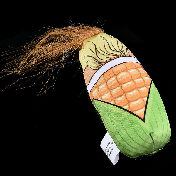 Corn Cat Interactive Teaser Toys Stuffed Squeaky Catnip Plush Pet Kitten Funny