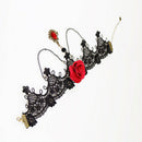 Neck Strap Gothic Collar Lace Big Flower Party Women Short Clavicle Necklace