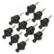 10pcs Guitar Bass Strap Locks Black Schaller-style Straplocks Replacement R
