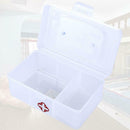 3 Lattice Transparent Rectangular Medicine Box First Aid Storage Kits Box