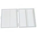 20cm x 16cm White Plastic Rectangular 100 Slides Microscope Box P7T5
