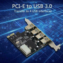 PCI-E to usb3.0 multi-port expansion card Four-port USB3.0 desktop D3T2 U7F0