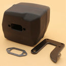 Chainsaw Exhaust Muffler with Support Gasket Plate for Husqvarna 61 66 162