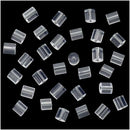 150PCS Cylindrical-shaped Clear Rubber Earring Safety Backs K4E8