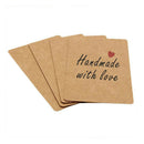 100pcs Blank Kraft paper Business Cards Word Card Message Card DIY Gift Car O2R4