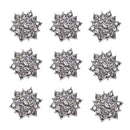 10Pcs Rhinestone Jewelry Buttons Crystal Flower DIY Accessory Sewing Decoratio3c