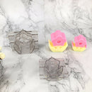 Flowers Shape Plastic Candle Mould Soap DIY Tool Craft Clay Mold Transparent